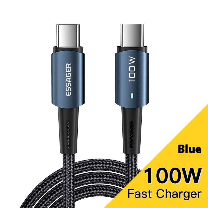 PD100W Fast Charge Data Cable For Mobile Phone Tablet Typec Fast Charging - Image 5
