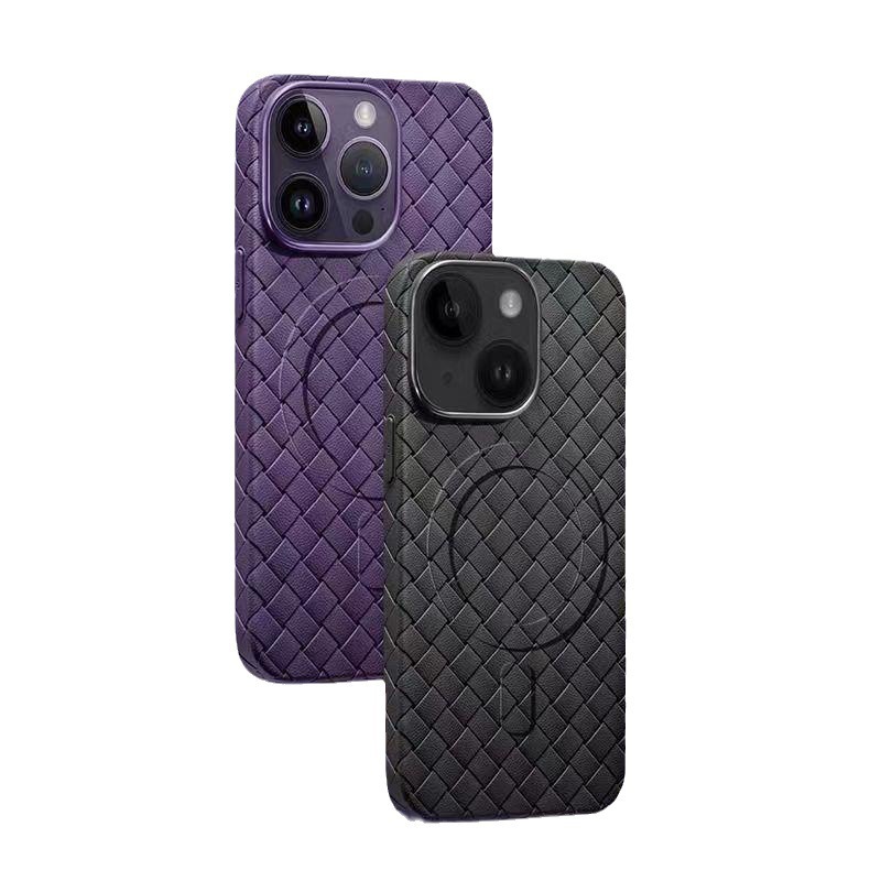 Knitted-pattern Heat-dissipating Magnetic Phone Case Protector 4
