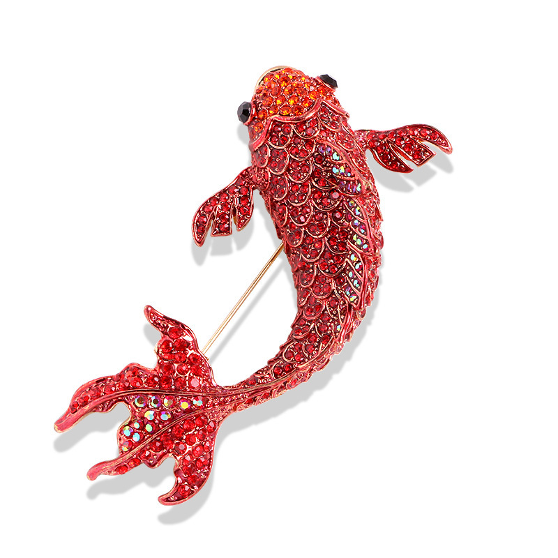 Koi Rhinestone Brooch, picture 3 of 5