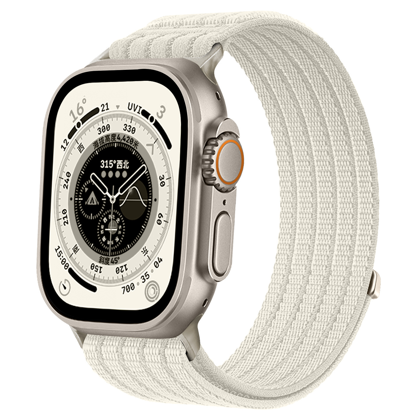 Single-loop Breathable Braided Nylon Watch Strap
