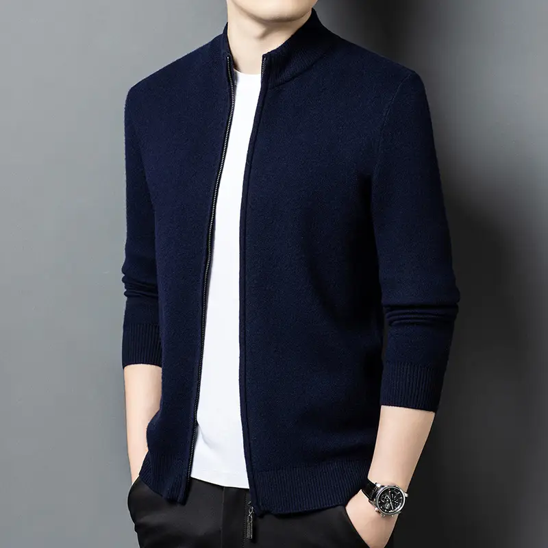 Men's AutumnWinter New Business Knitted Casual Jacket