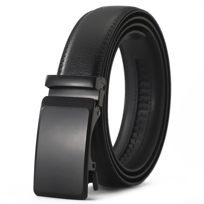 Mens Genuine Leather Belt With Automatic Buckle