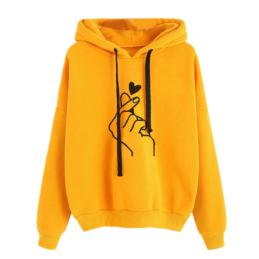 Title 9, Loose casual printed refill hooded women