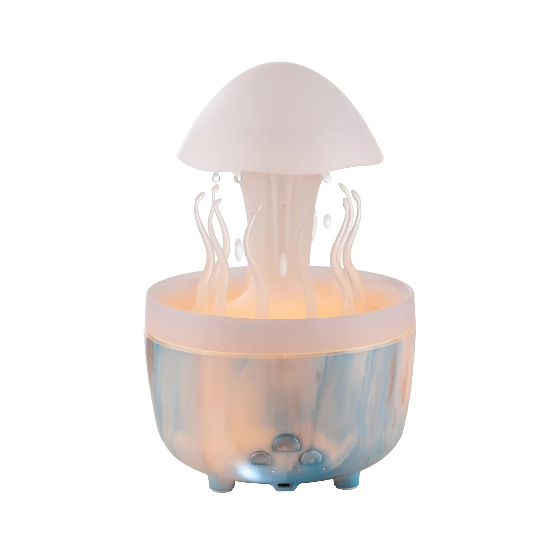 Rotating Water Drop Aroma Diffuser Household Colorful Night Lamp
