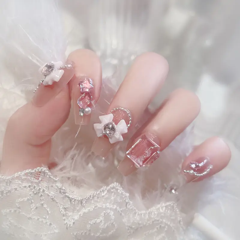 Cute Girl Bow Wear Armor Nail Patch