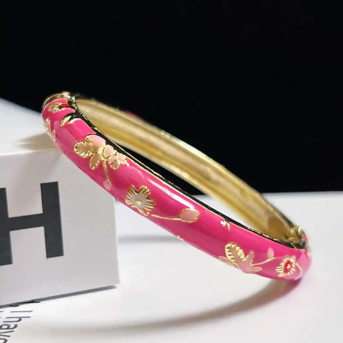Museum Enamel Fine Floral Bracelet