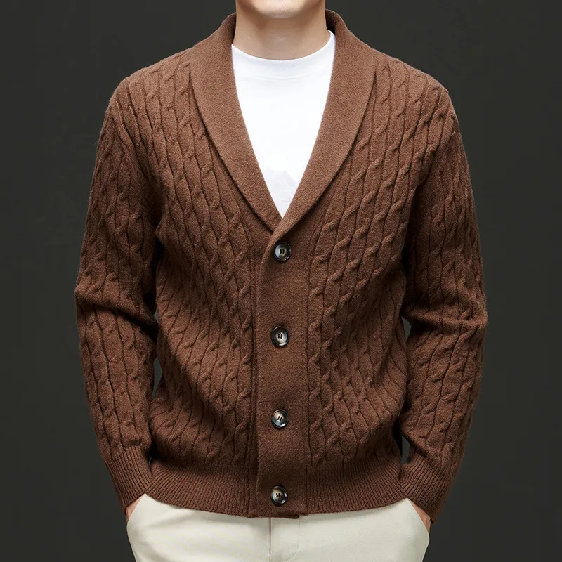 Autumn New Men's Knitwear Cardigan Casual Coat Sweater