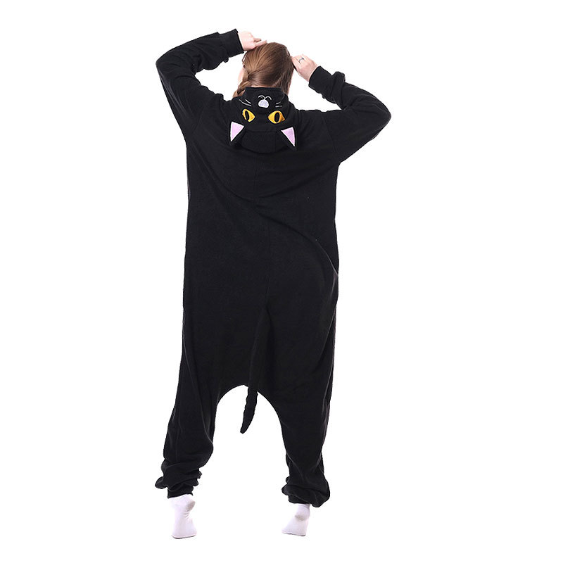 Cartoon One-piece Pajama Purple Polar Fleece Home Wear