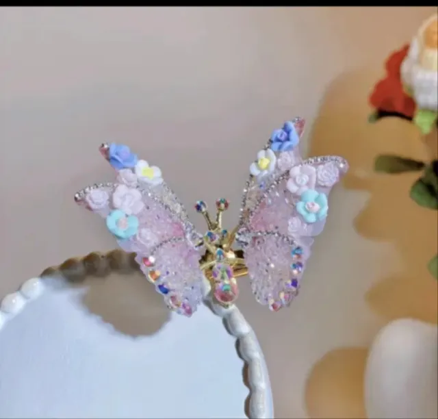 Princess Butterfly Barrettes Dreamy Colorful Girl Butterfly Flower - Shop at LoveMi