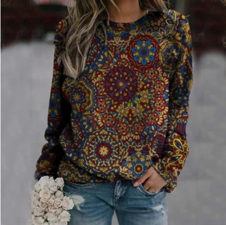 Comfortable Casual Loose Round Neck Sweater 06Color Xxxxl - Shop at LoveMi