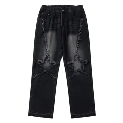 High Waist Loose And Slimming Straight-leg Wide-leg Pants - Black - View 1