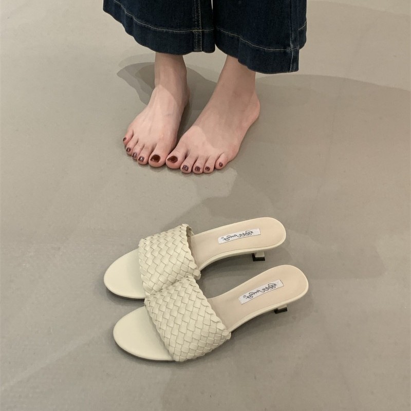 Versatile Woven Womens Stiletto-heel Sandals
