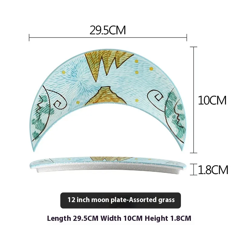 Creative Household Ceramic Plates Sushi Tableware - Shicao