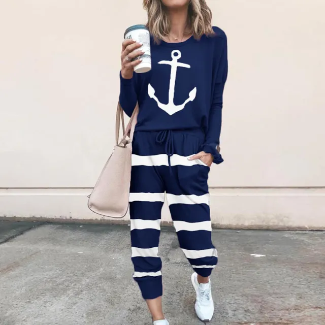 Women's Polyester Casual Suit Boat Anchor - Shop at LoveMi
