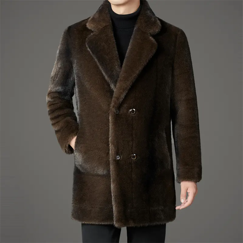 Xuelan Mink Fur Warm Coat on Both Sides