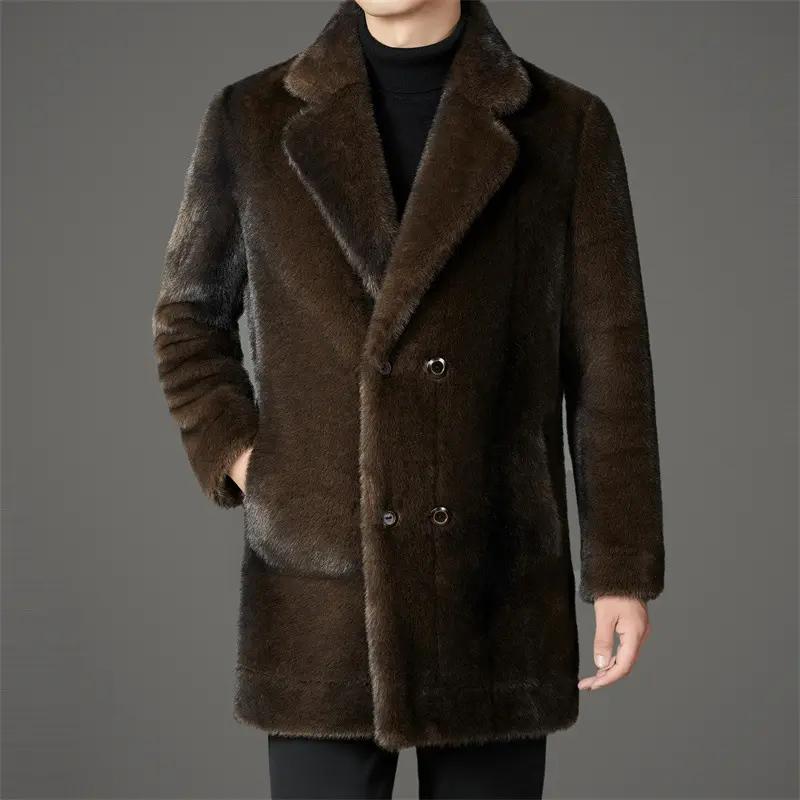 Xuelan Mink Fur Warm Coat On Both