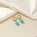 Waterdrop-shaped Natural Stone Earrings For Women view 14