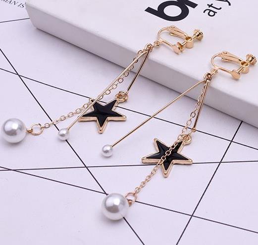 Fashion Personalized Long Pearl Tassel Earrings