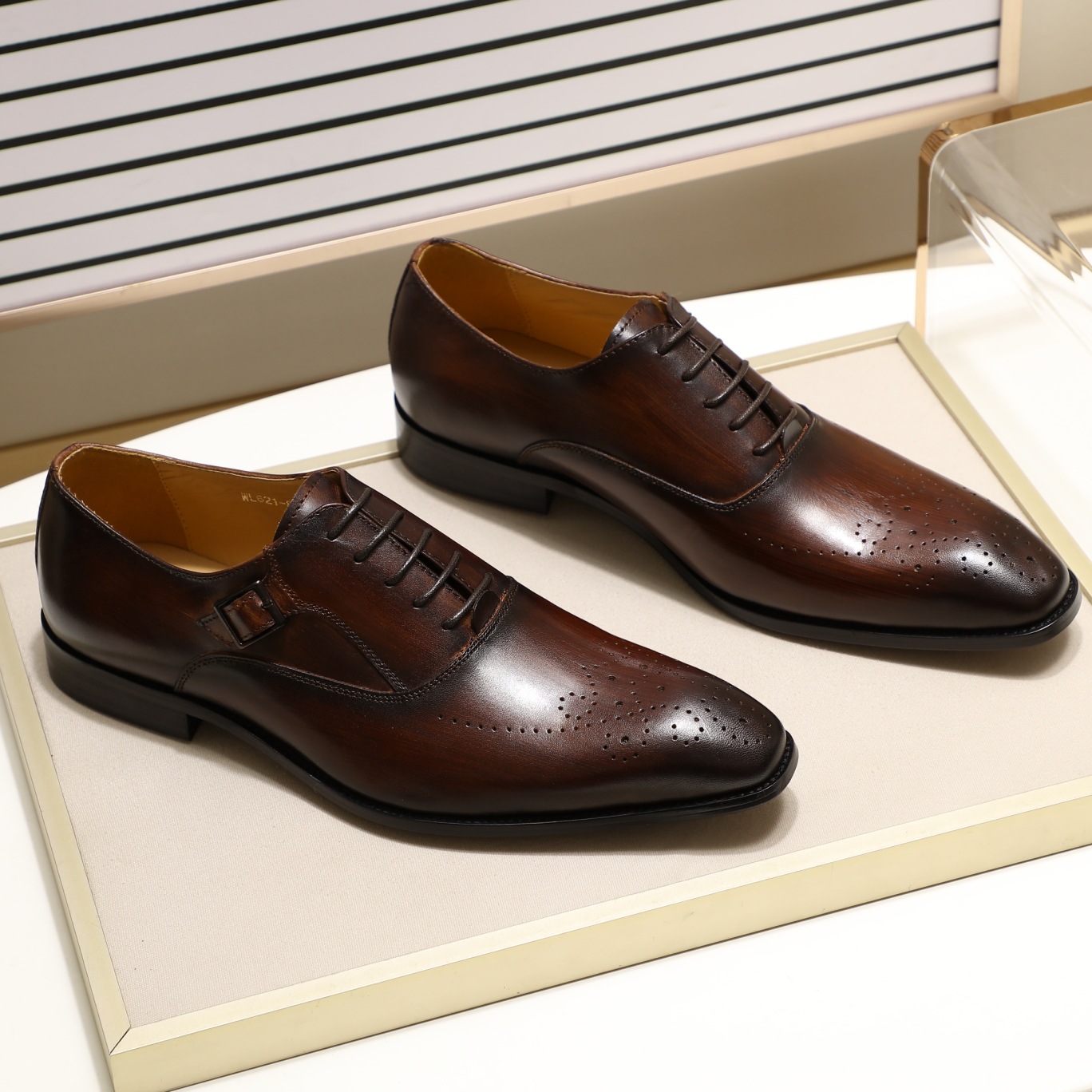 Title 3, Chaussures Oxford en cuir de ville pour homme É...