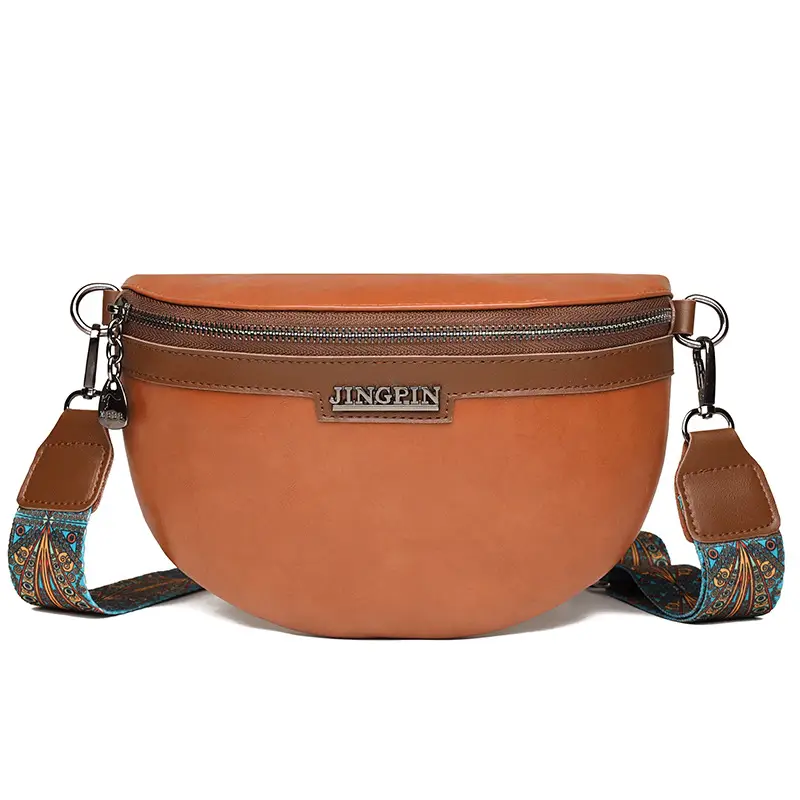 Women's Chest Texture Semi-circular Saddle Bag