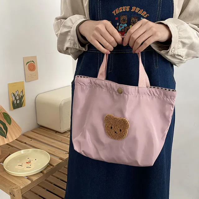 Large Capacity Portable Insulated Lunch Box Bag Pink - Shop at LoveMi