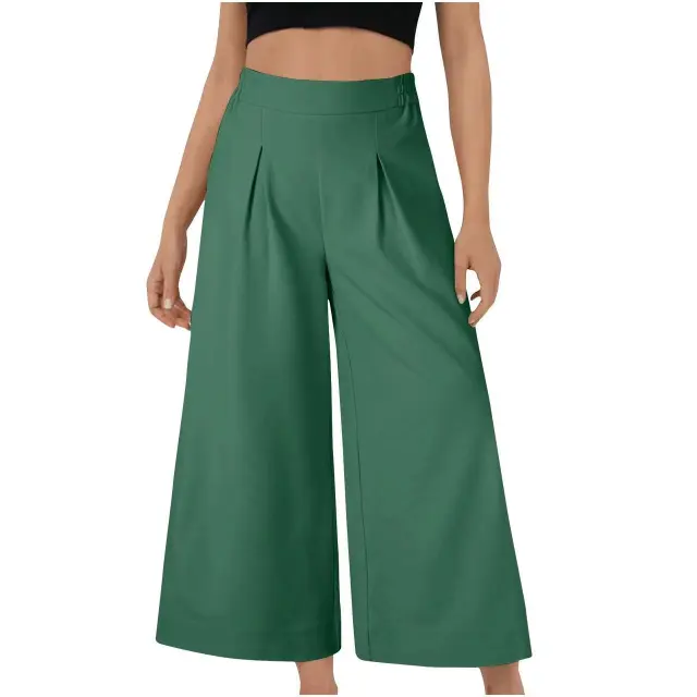 European And American Style Women's Loose Comfortable Fashion Casual Pants Green - Shop at LoveMi