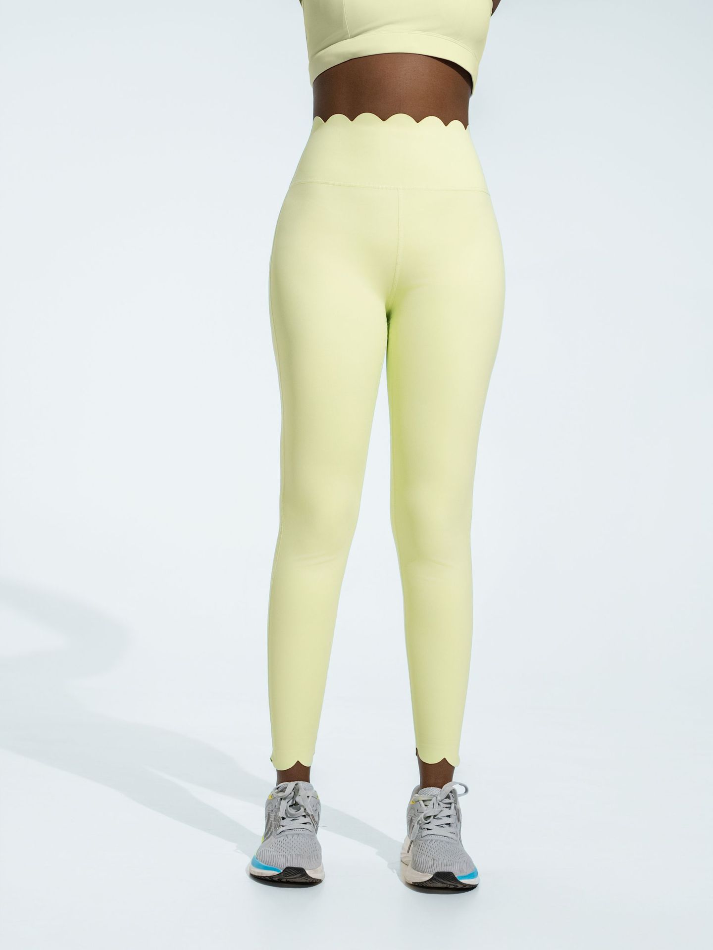 Lace-Trimmed Yoga Shorts