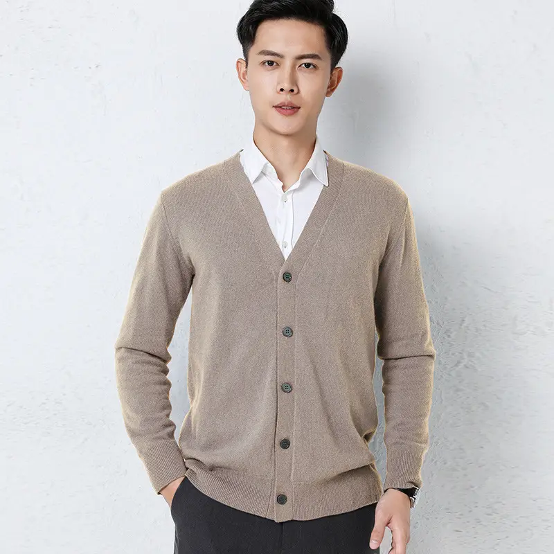 Men's Casual All-Match Long-Sleeve Knitted Jacket