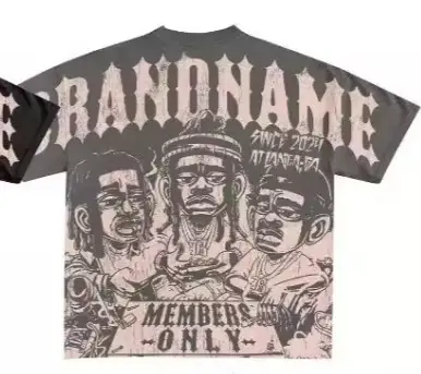 Y2g Harajuku Style T-shirt Men's Hip Hop Gothic Top