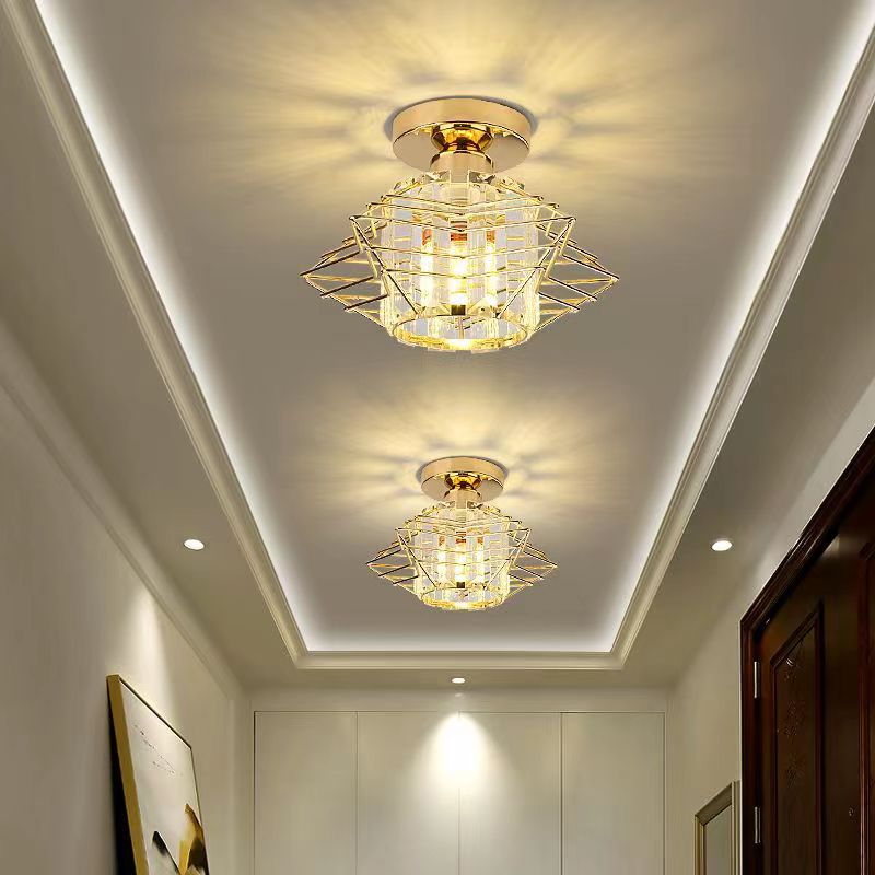 European Modern Led Crystal Ceiling Lamp - Image 5
