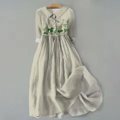 Shirt Dress Bohemian Vacation Style - 23 Models-Xl - View 1