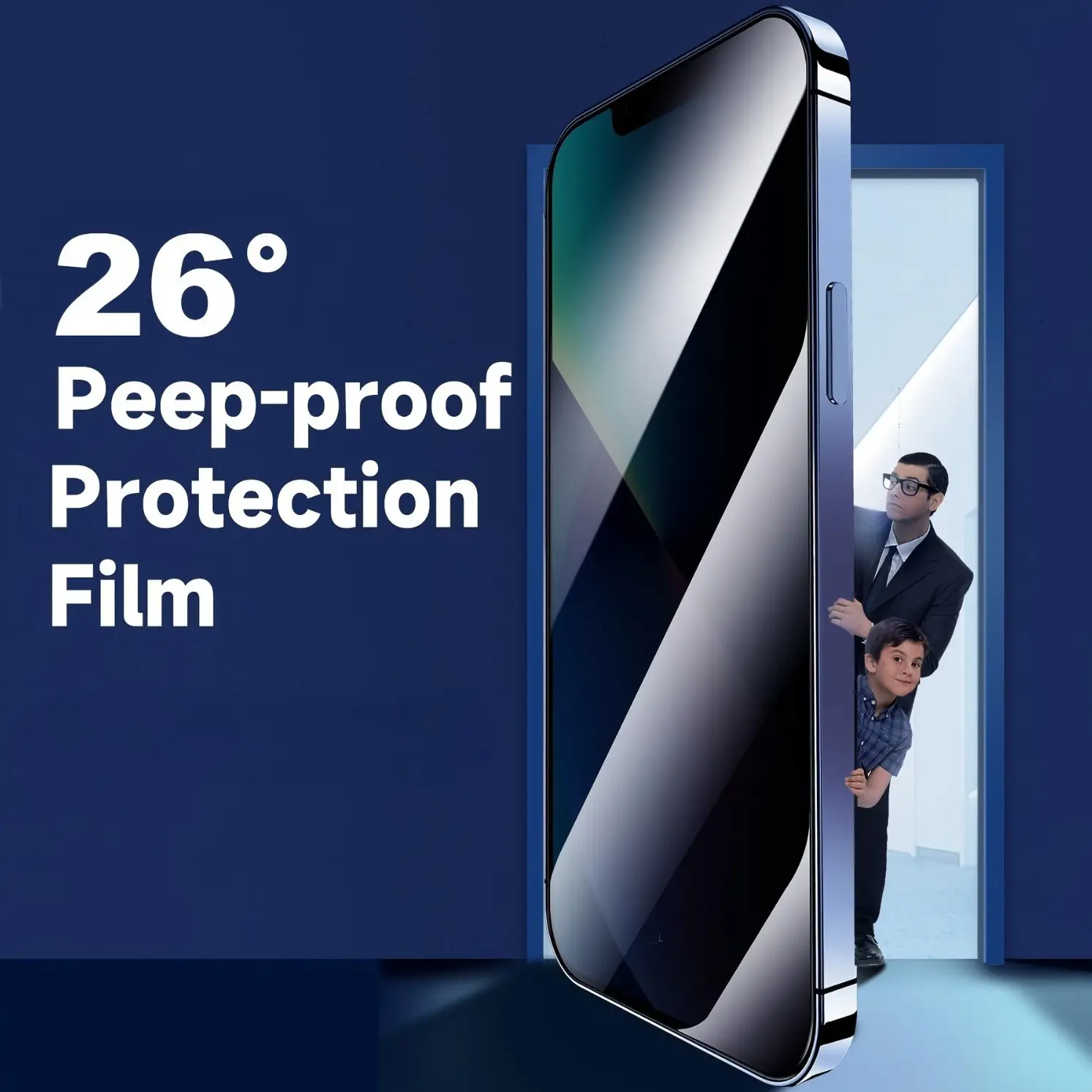 S Anti-peep Tempered Glass Film Screen Printing