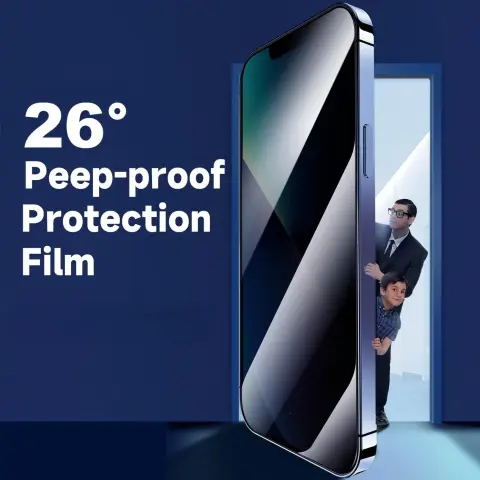 S Anti-peep Tempered Glass Film Screen Printing Process Protective