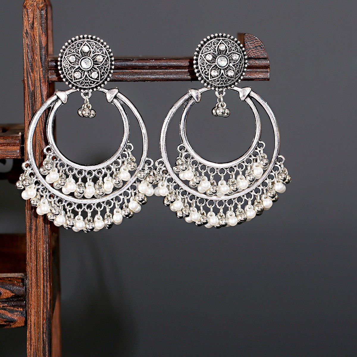 Ethnic Bohemian Small Rice-shaped Beads Temperament Earrings