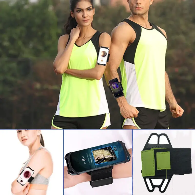 Removable Silicone Mobile Phone Armband Wrist Bag