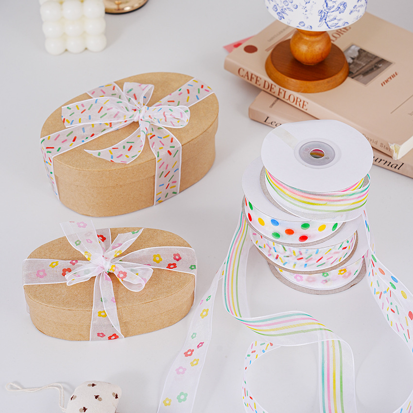 Colorful DIY Gift Box Decorative Ribbon