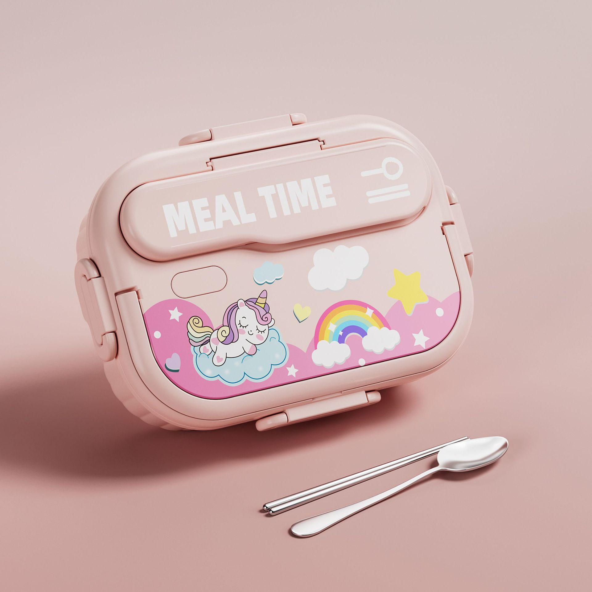 Creative Cartoon-print 316 Stainless Steel Lunch Box Insulated Thermal Container
