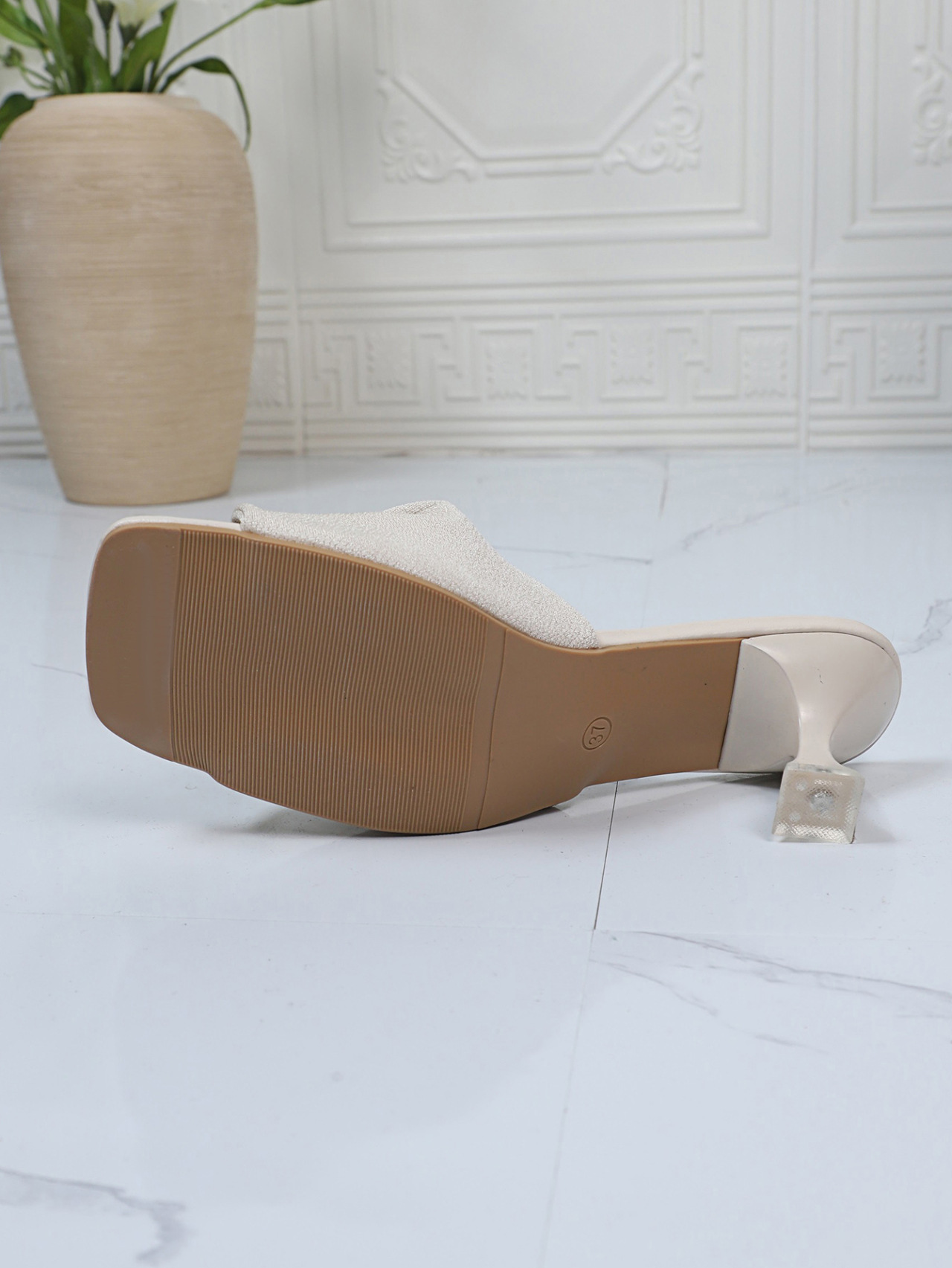 Sleek Womens High-heeled Sandals — sole detail 3