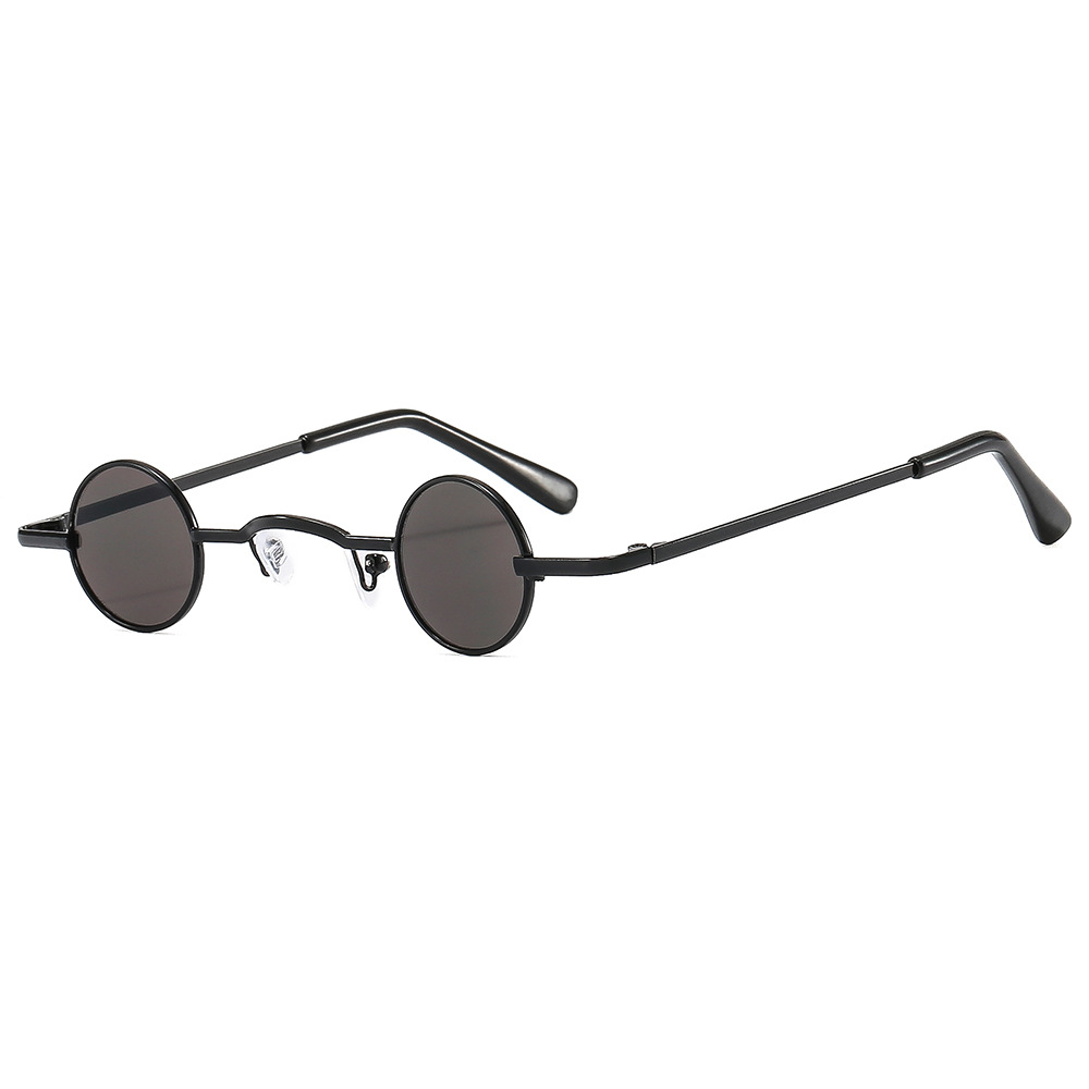 Small Frame Round Fashion Vintage Sunglasses - Image 4