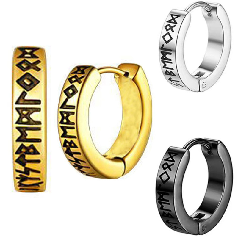 Unique Hipster Ear Ring Roman Numerals Boys Trend Letters