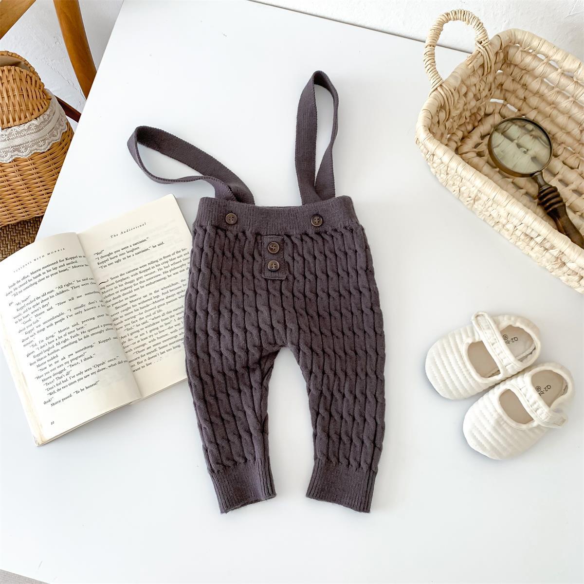 Dark Gray Suspender Pants