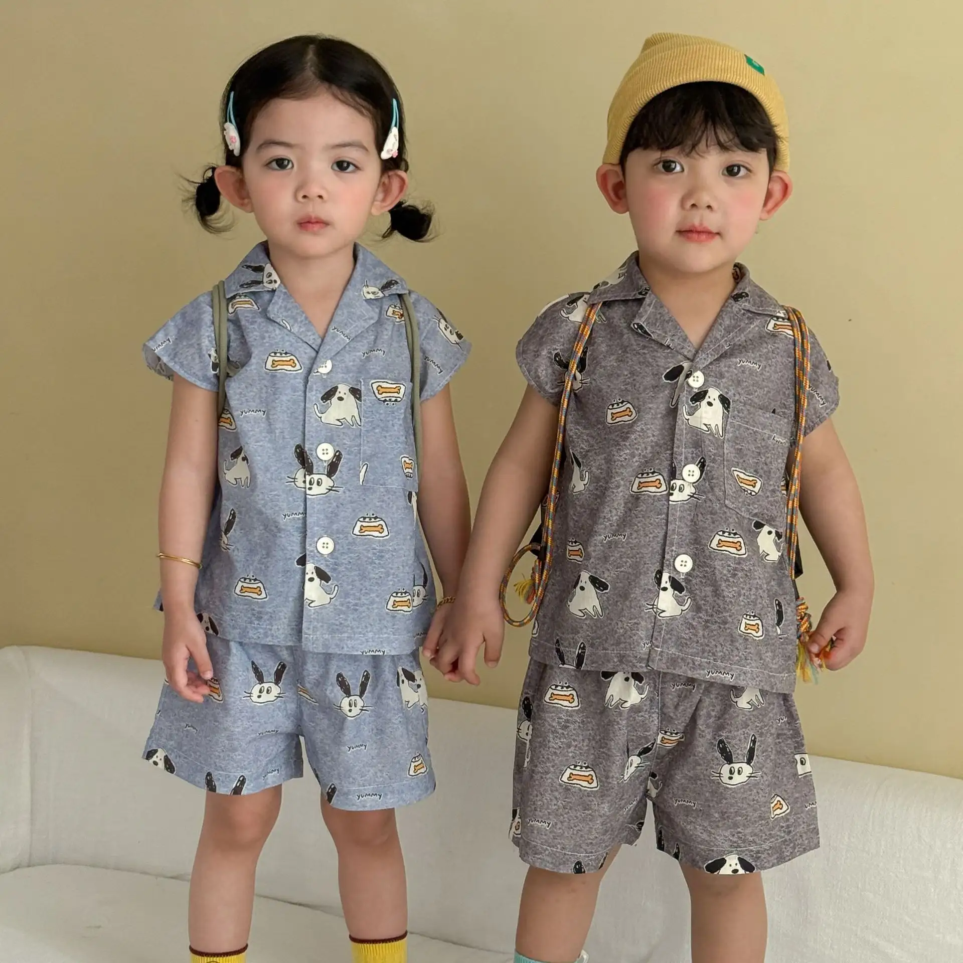 Boys Sleeveless Shirt And Shorts Set