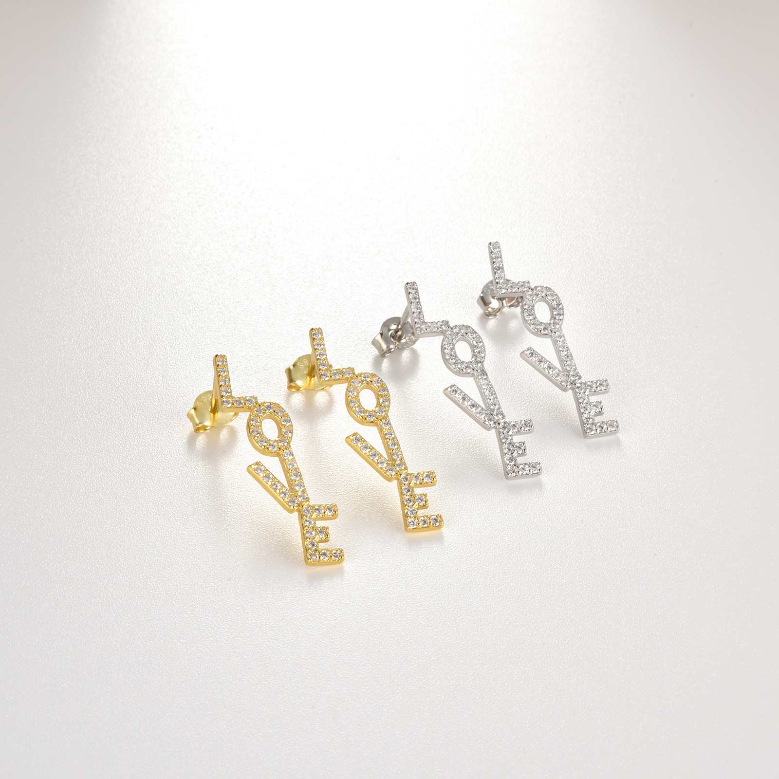 Fashion S925 Sterling Silver English Letters