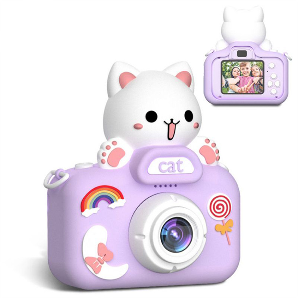 Plastic Children's Camera Big Head Kitten Cartoon Photography - Image 2