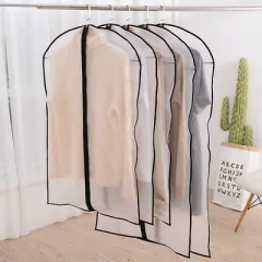 Clothes Hanger Clothes Dress Coat Dust Cover Home - Black - View 1