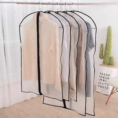 Clothes Hanger Clothes Dress Coat Dust Cover Home Black - Shop at LoveMi