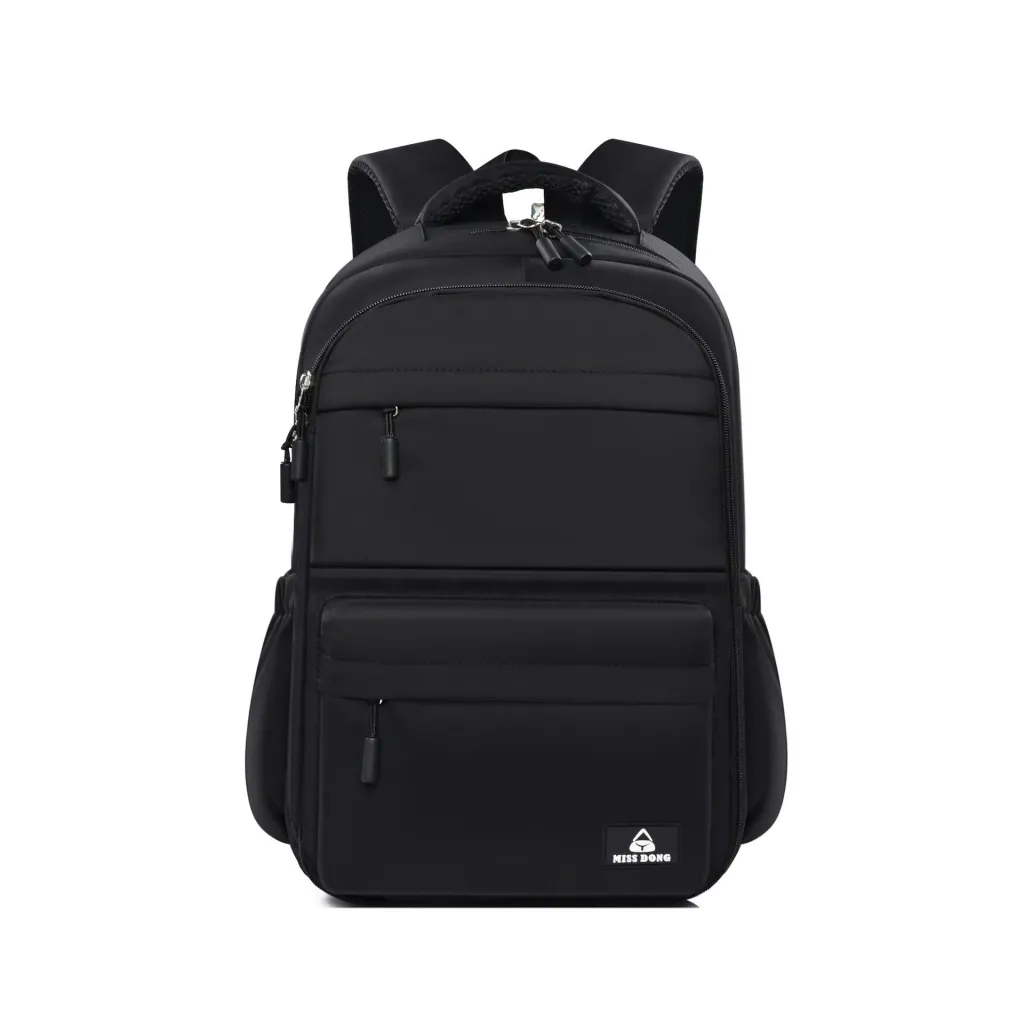 4-color Primary School Student Portable Burden Alleviation Backpack Schoolbag - Black