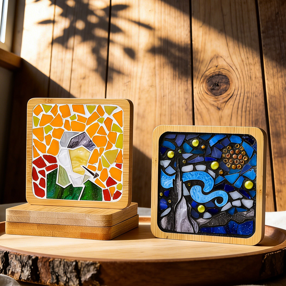 Mosaic Coaster Material Kit DIY Collage Art Toy