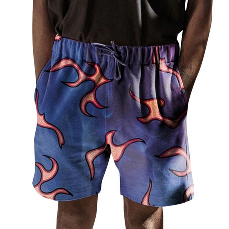 Title 3, Shorts Casuais de Verão Masculinos com Estampa ...