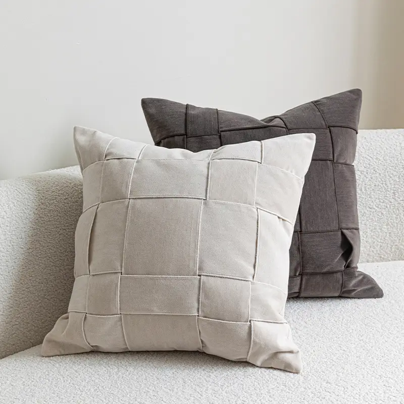 Chenille Woven Pillow Sofa Cushion